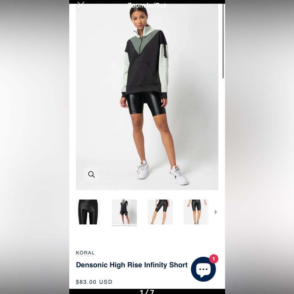 Koral biker shorts